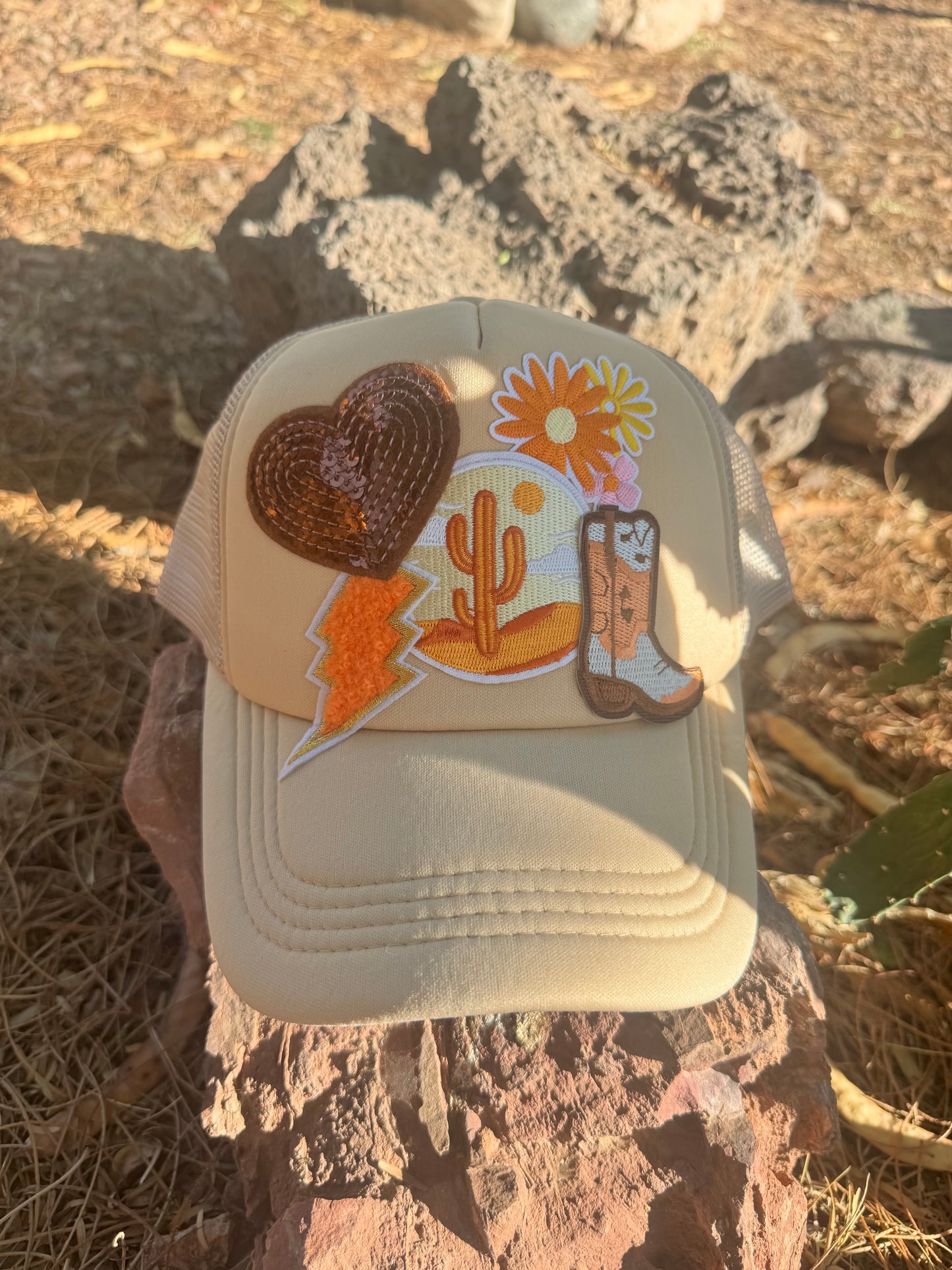 Desert Dreamer Trucker Hat – Western Sunset Style