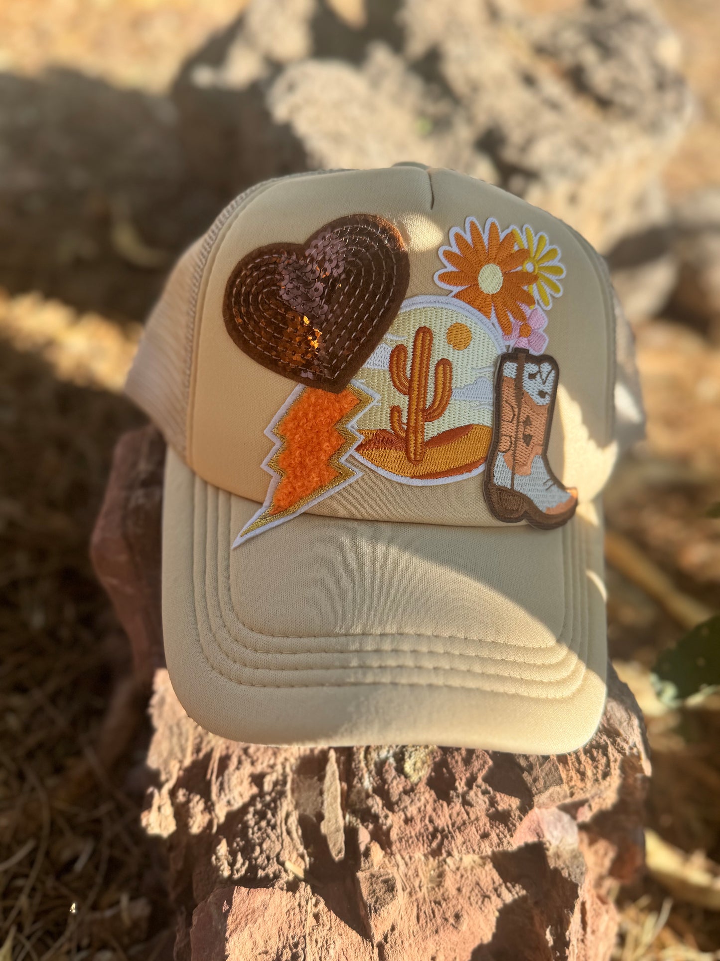 Desert Dreamer Trucker Hat – Western Sunset Style