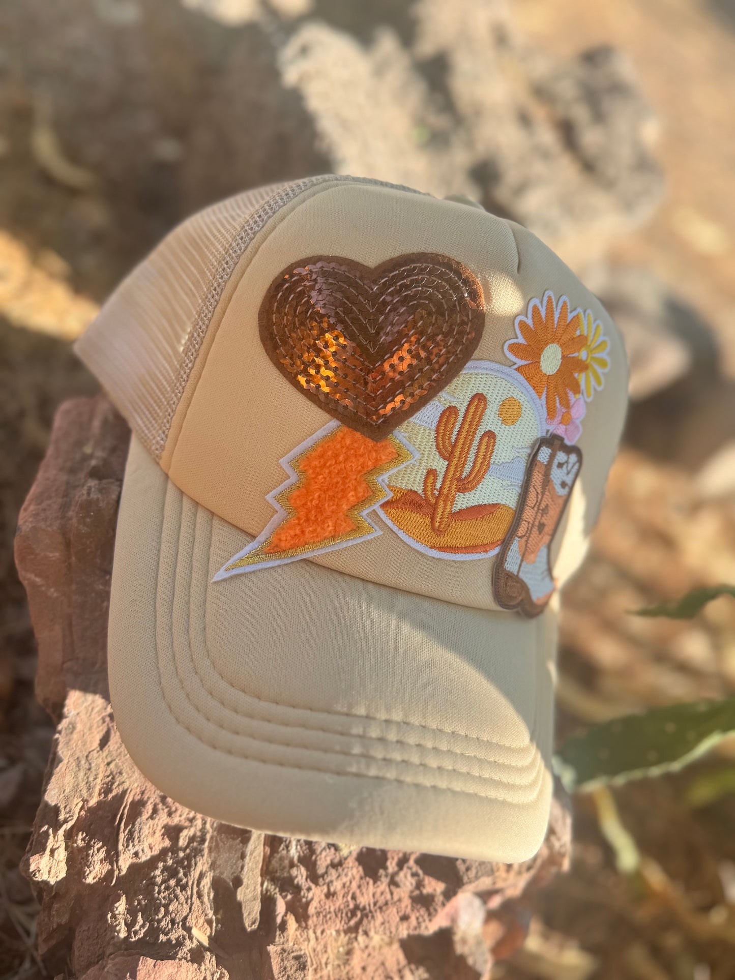 Desert Dreamer Trucker Hat – Western Sunset Style