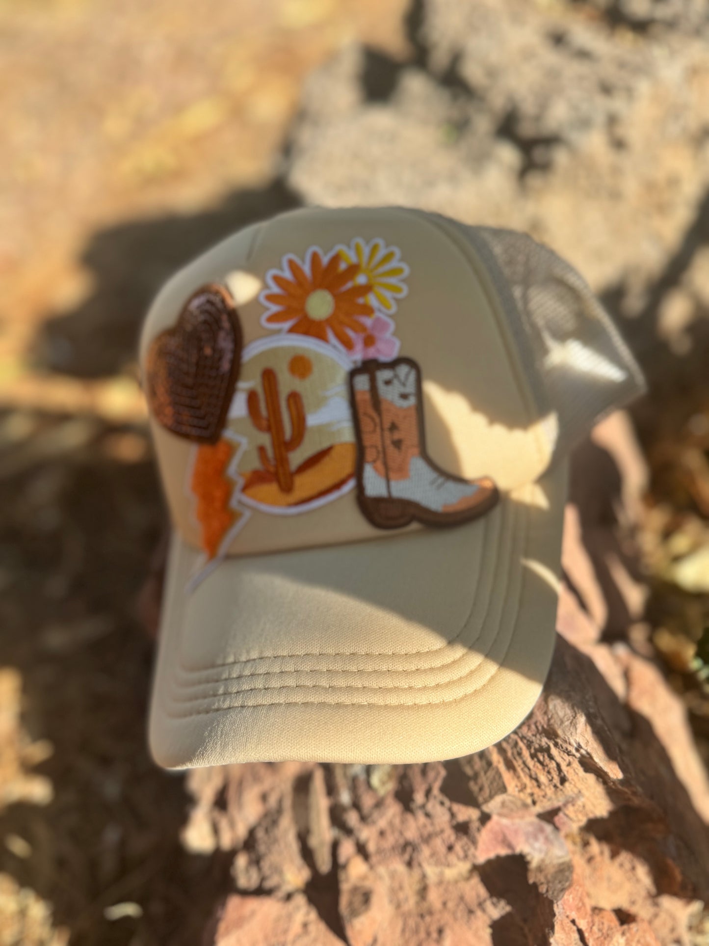 Desert Dreamer Trucker Hat – Western Sunset Style