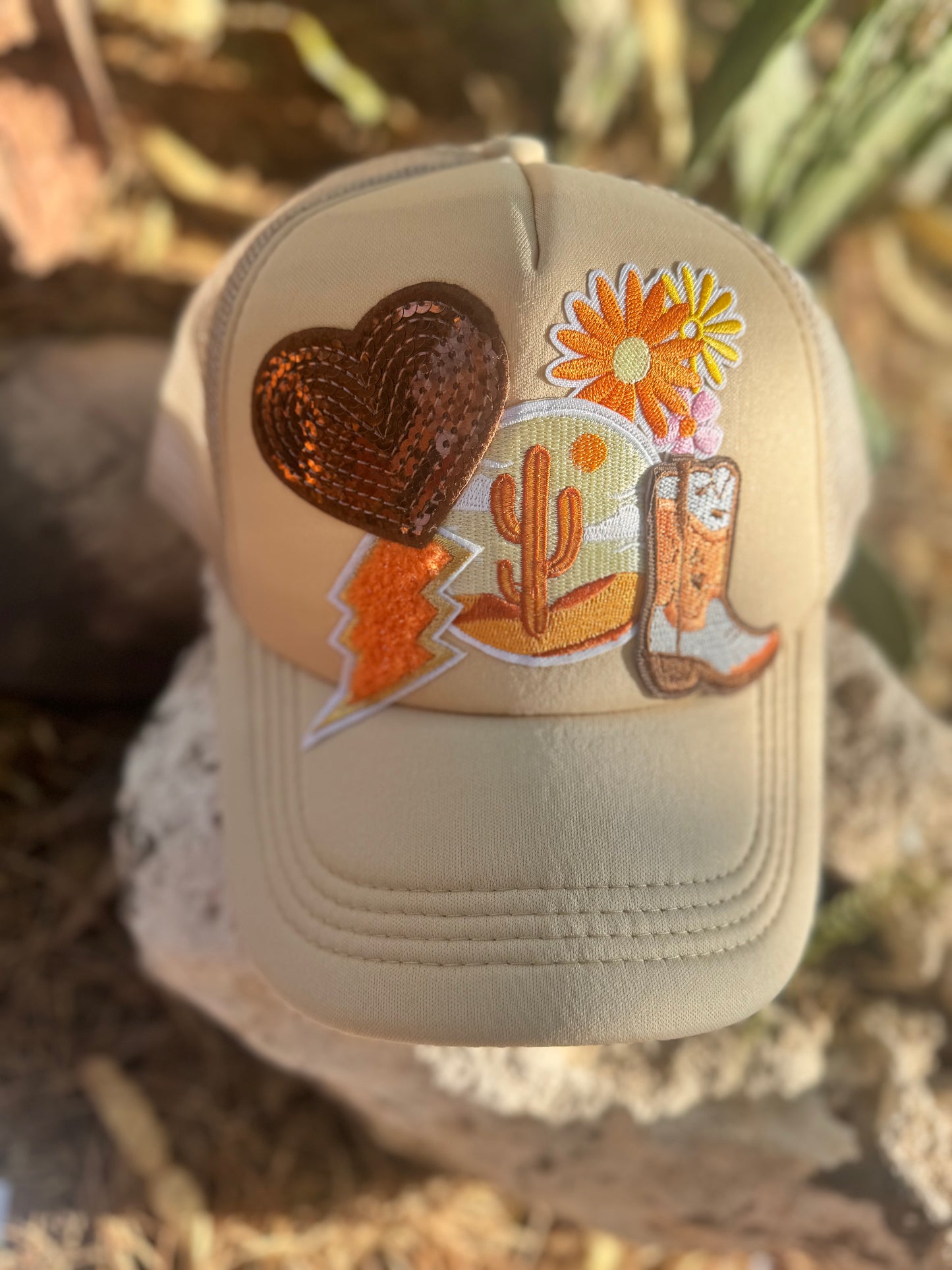 Desert Dreamer Trucker Hat – Western Sunset Style
