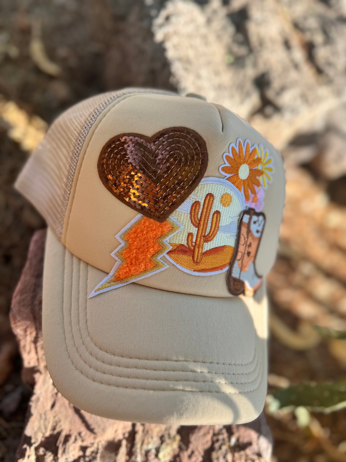 Desert Dreamer Trucker Hat – Western Sunset Style