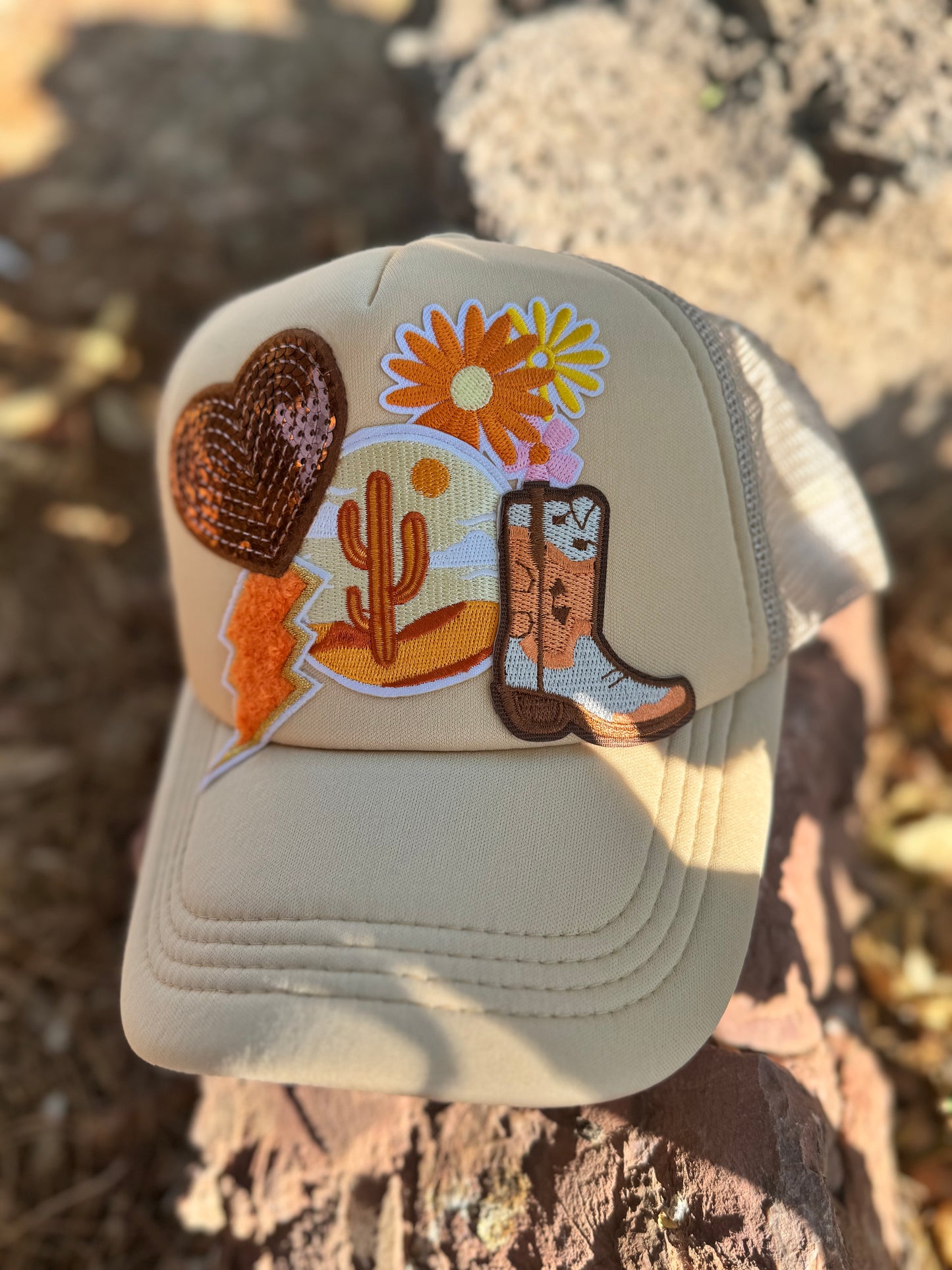 Desert Dreamer Trucker Hat – Western Sunset Style