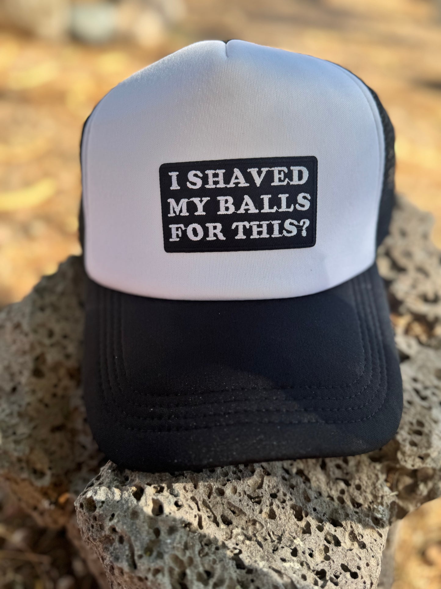 Funny Trucker Hat – I Shaved My Balls for This