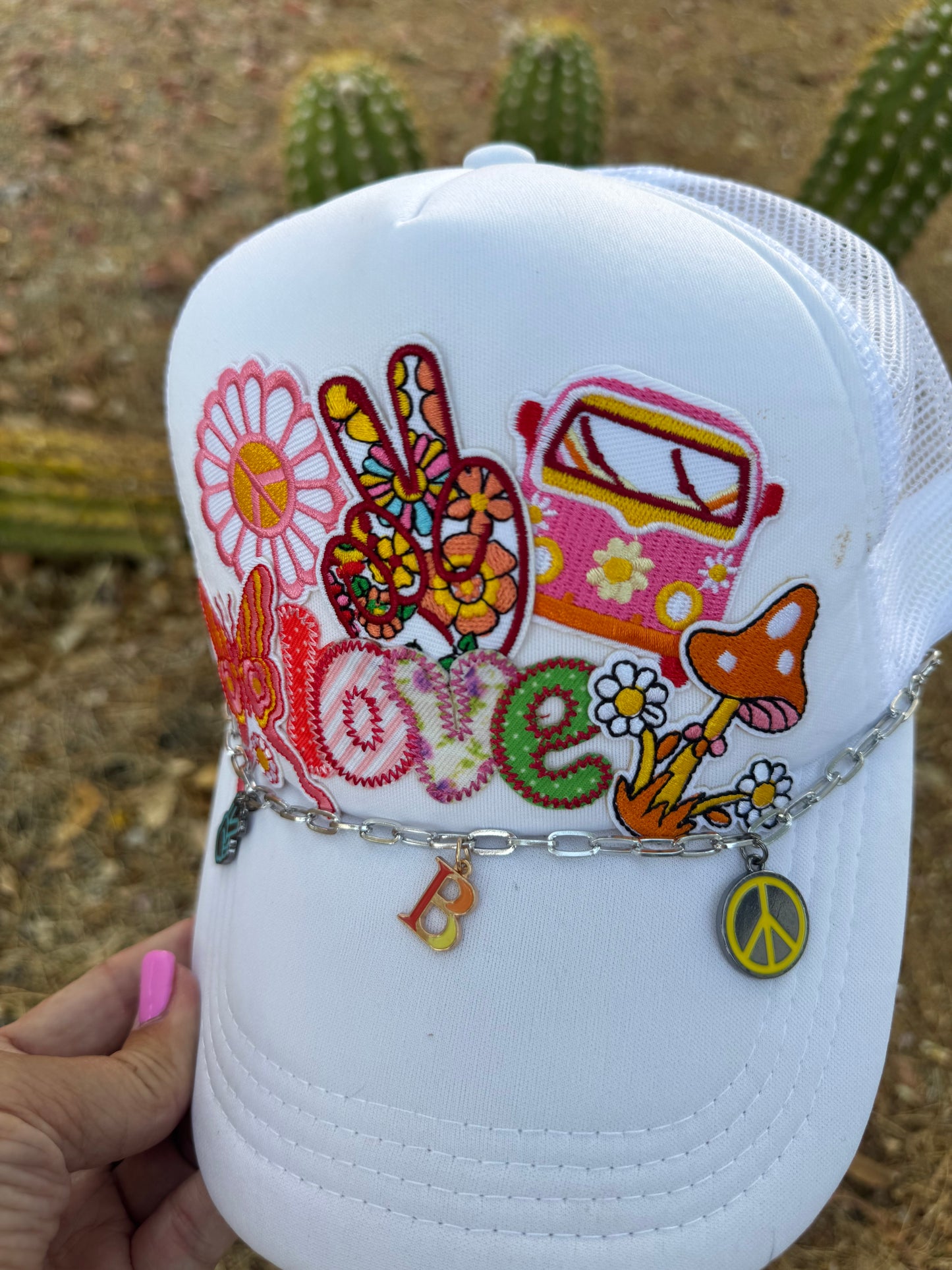 Hippie/boho Trucker hat