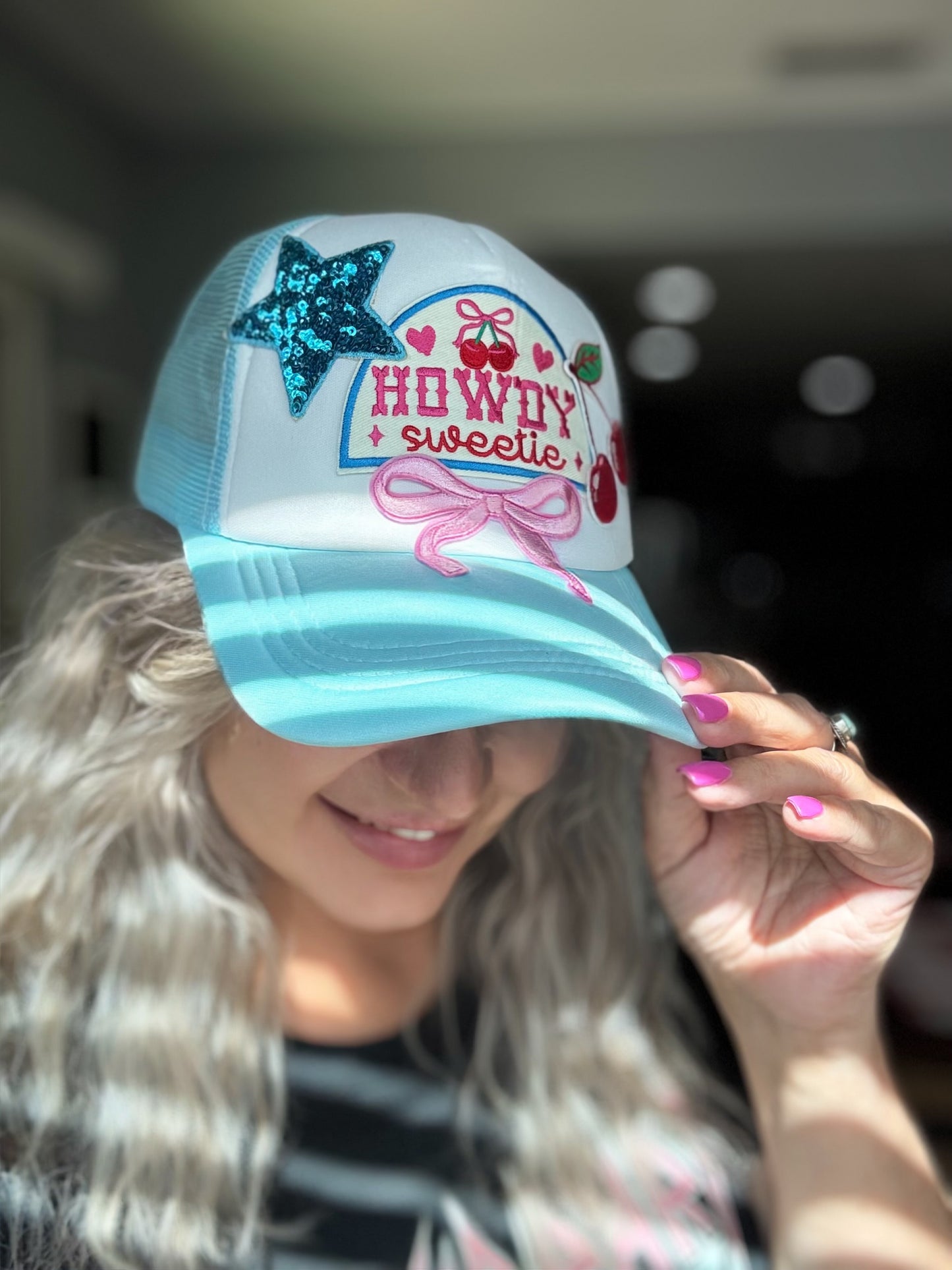 Howdy sweetie trucker hat