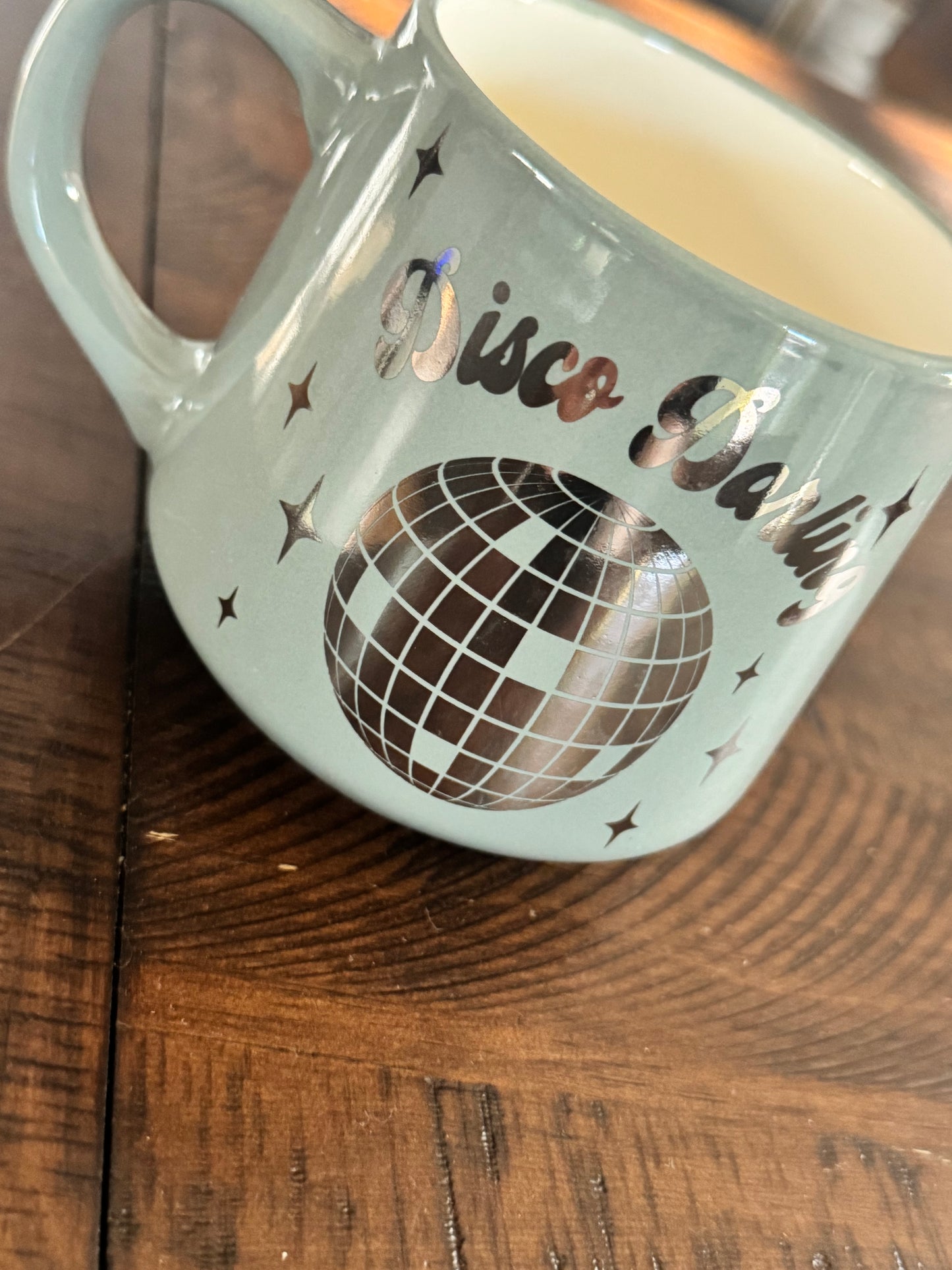 Disco darling sage green coffee mug