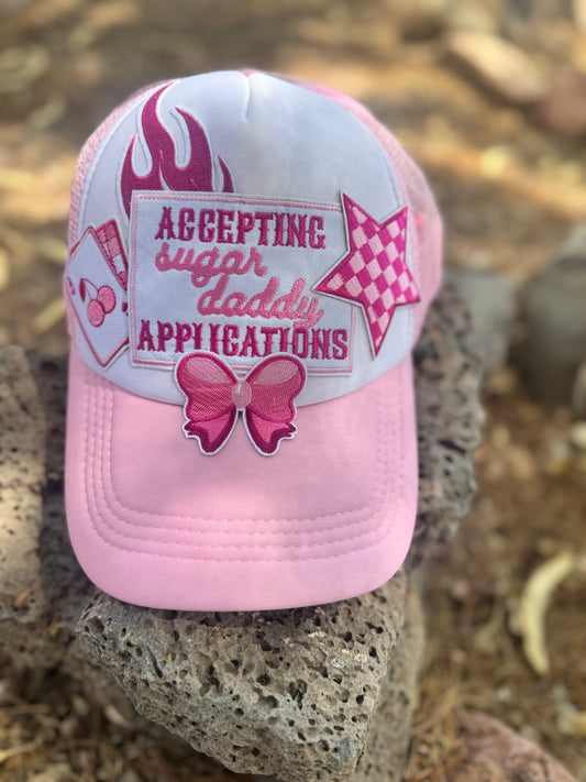 Accepting Sugar Daddy Applications – Pink Trucker Hat 🎀💖
