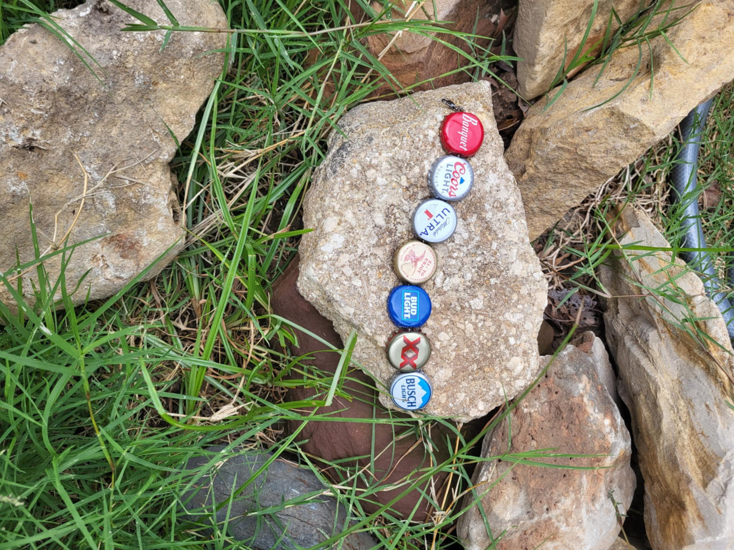 Beer bottle cap chains