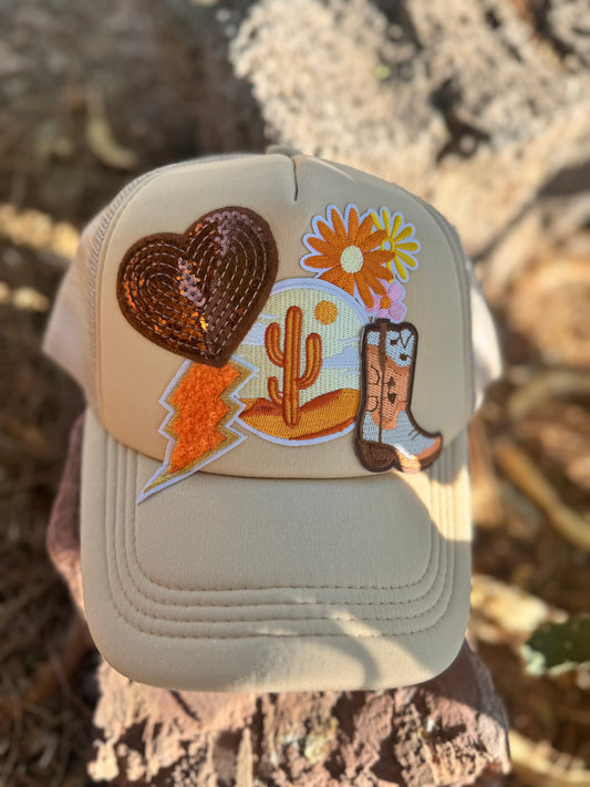 Desert Dreamer Trucker Hat – Western Sunset Style