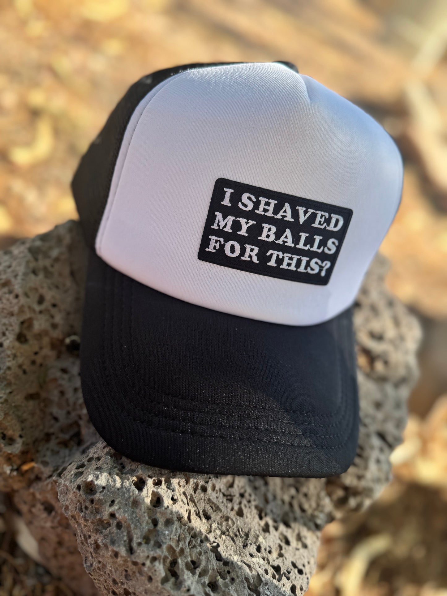 Funny Trucker Hat – I Shaved My Balls for This