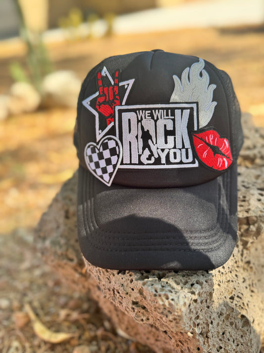 Rockin’ Rebel Trucker Hat – We Will Rock You Style