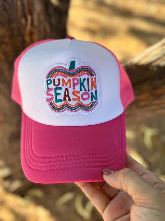 🎃✨ Pink Pumpkin Season Trucker Hat ✨🎃