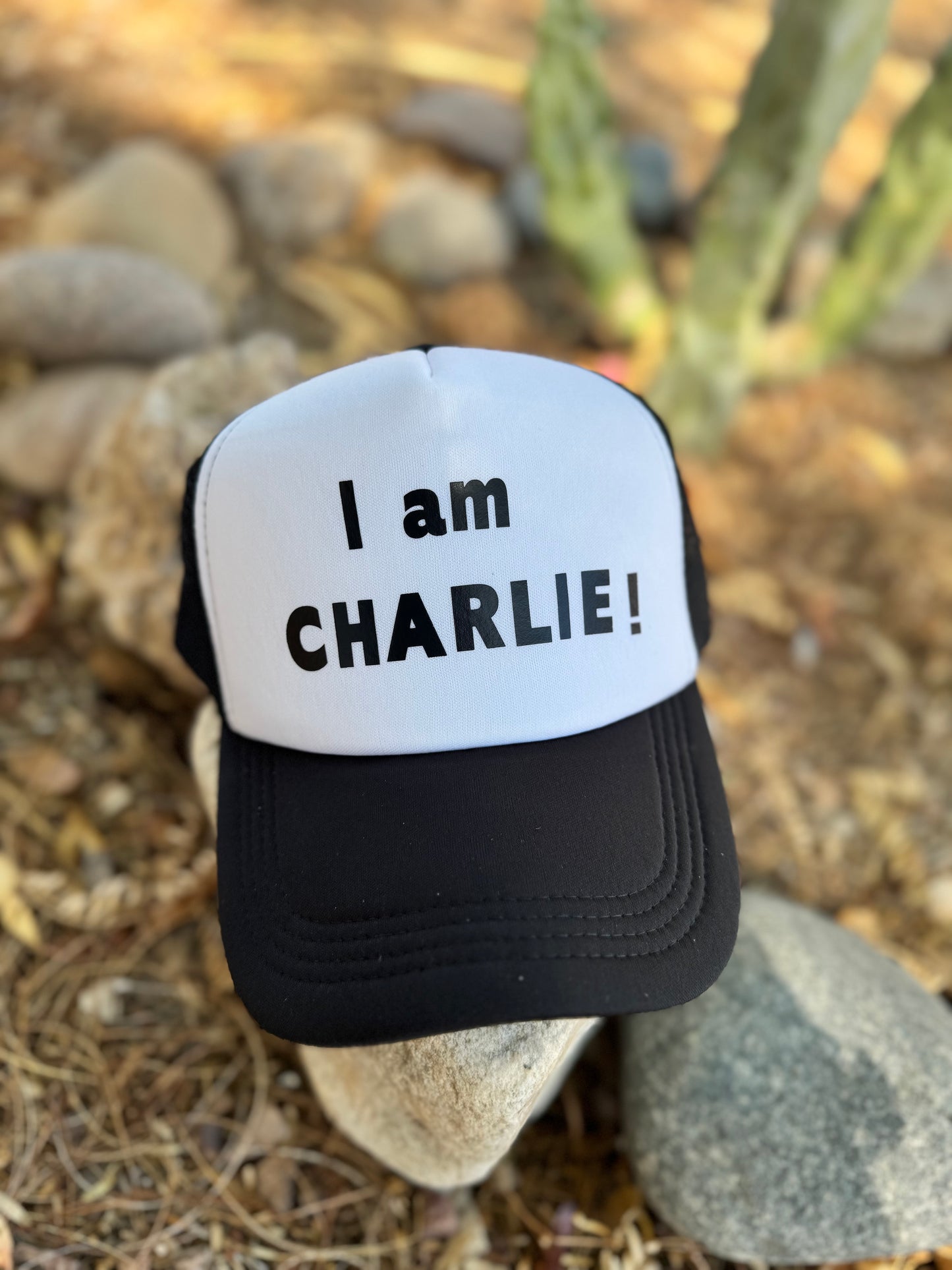 “I am Charlie” trucker hat