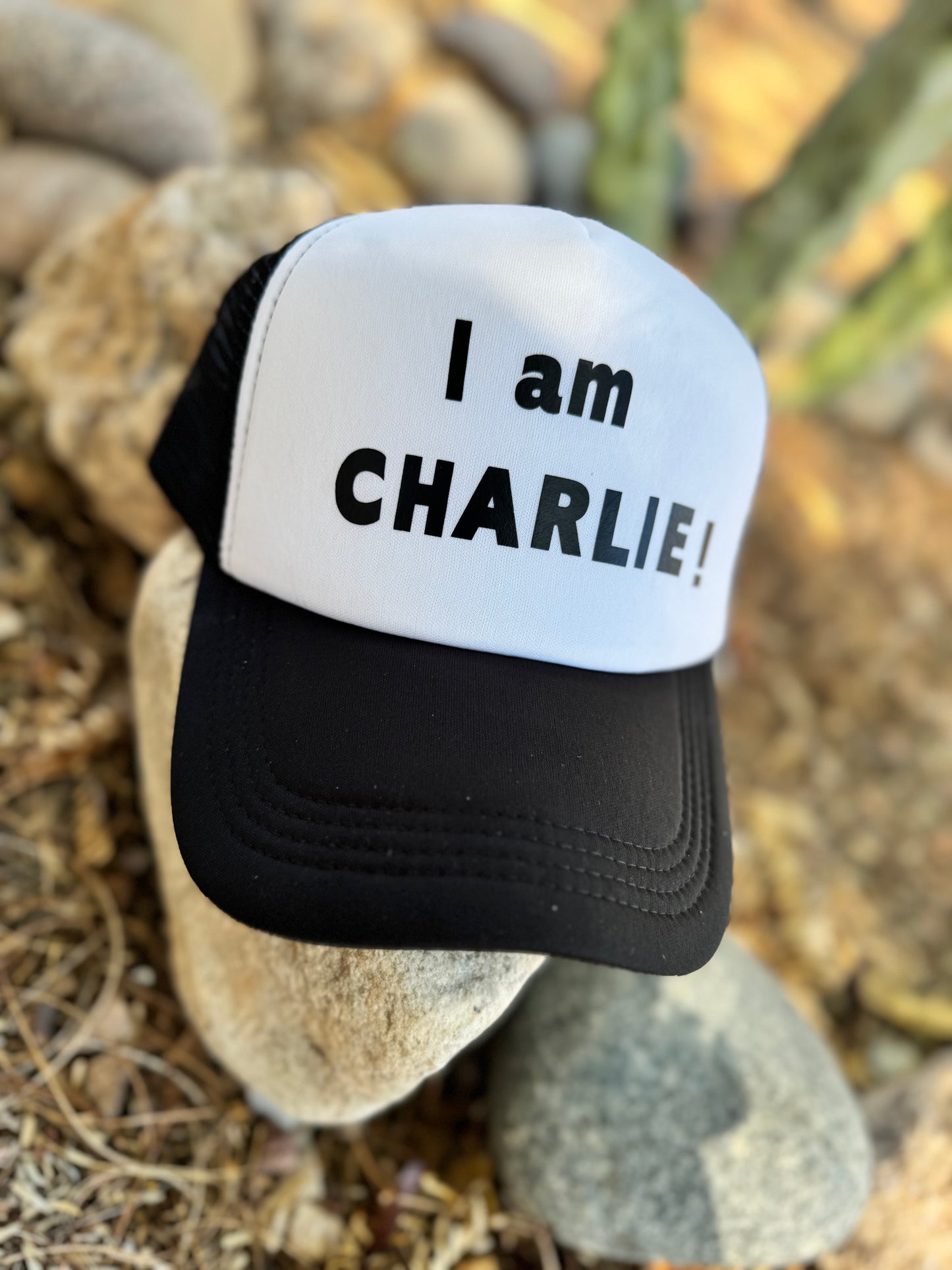 “I am Charlie” trucker hat