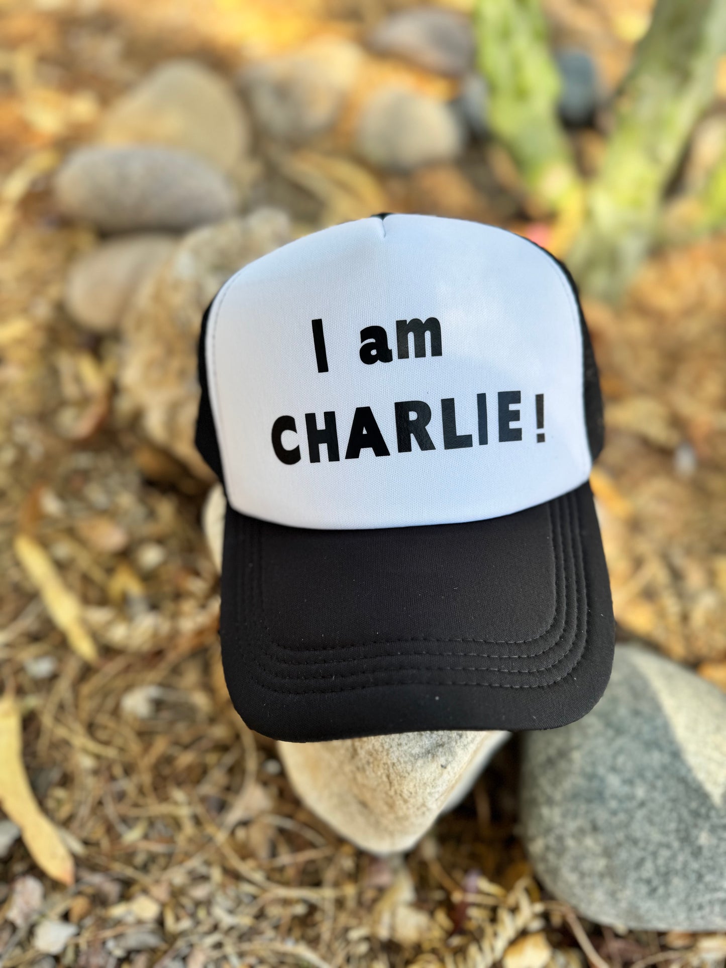 “I am Charlie” trucker hat