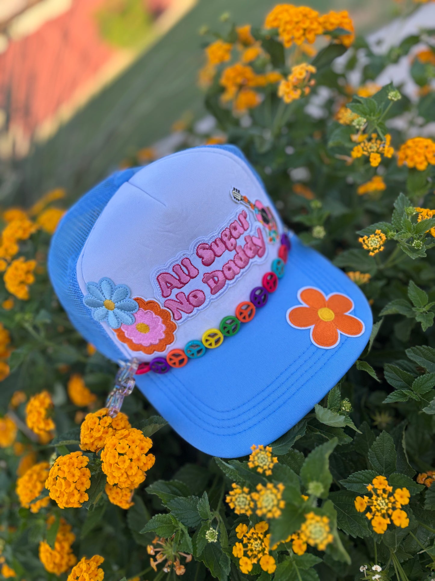 Sugar & Soul – Blue & White Trucker Hat