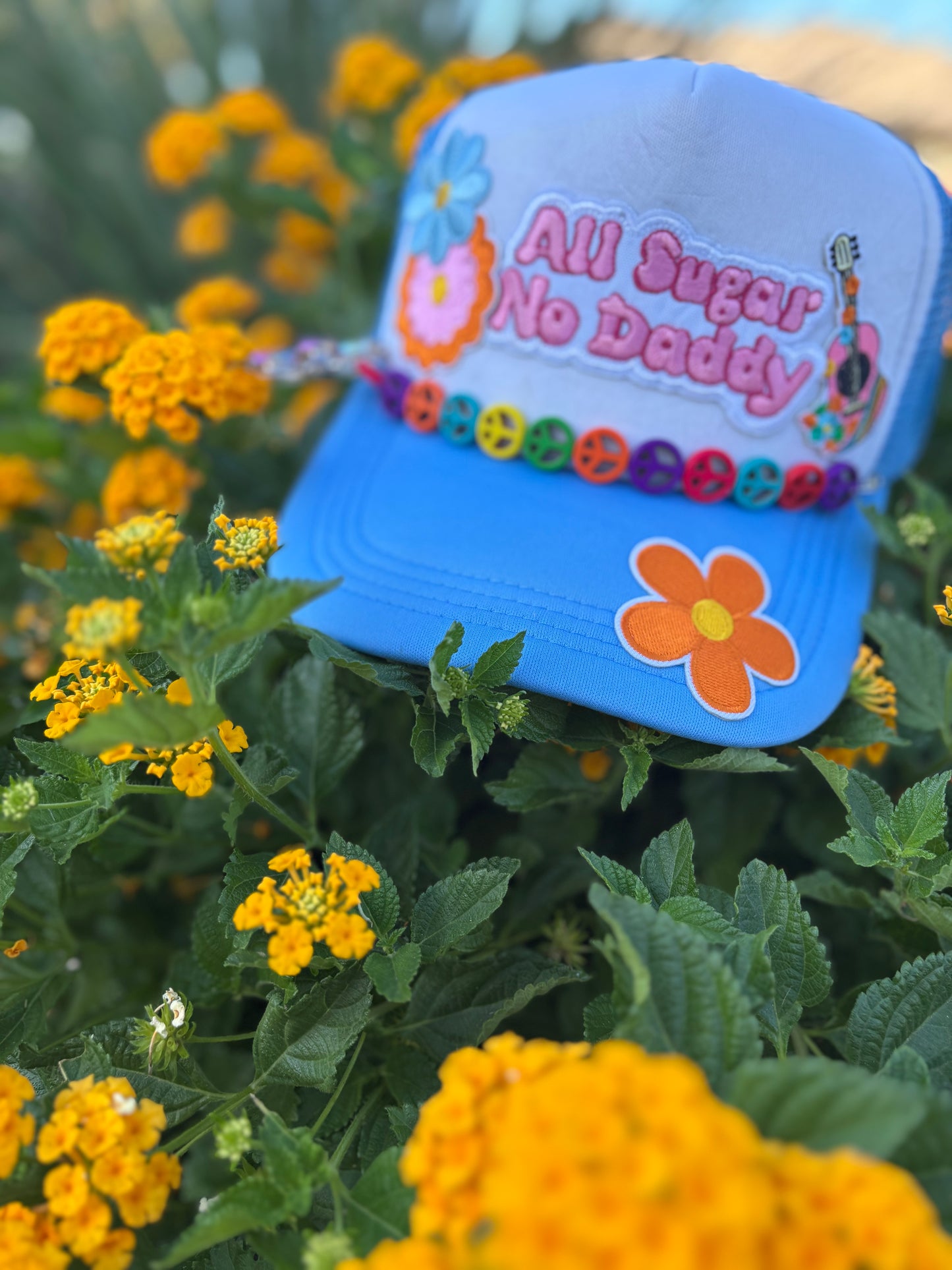 Sugar & Soul – Blue & White Trucker Hat