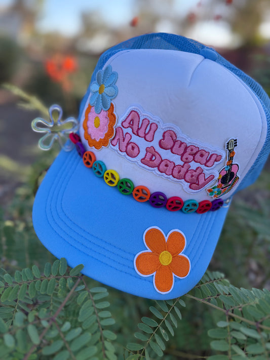 Sugar & Soul – Blue & White Trucker Hat