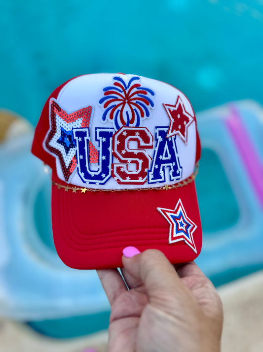Star Spangled Babe – Custom Patriotic Trucker Hat