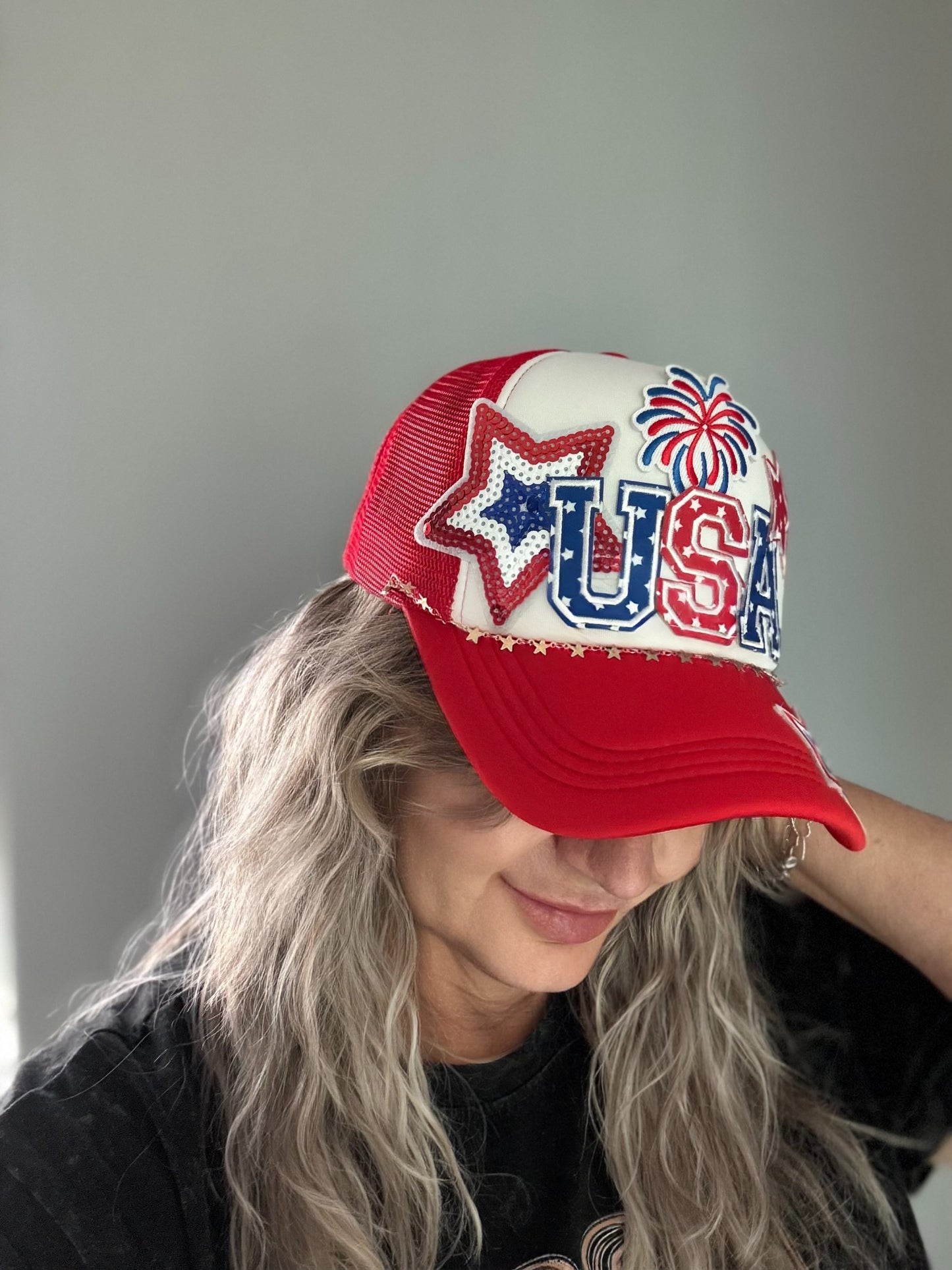 Star Spangled Babe – Custom Patriotic Trucker Hat
