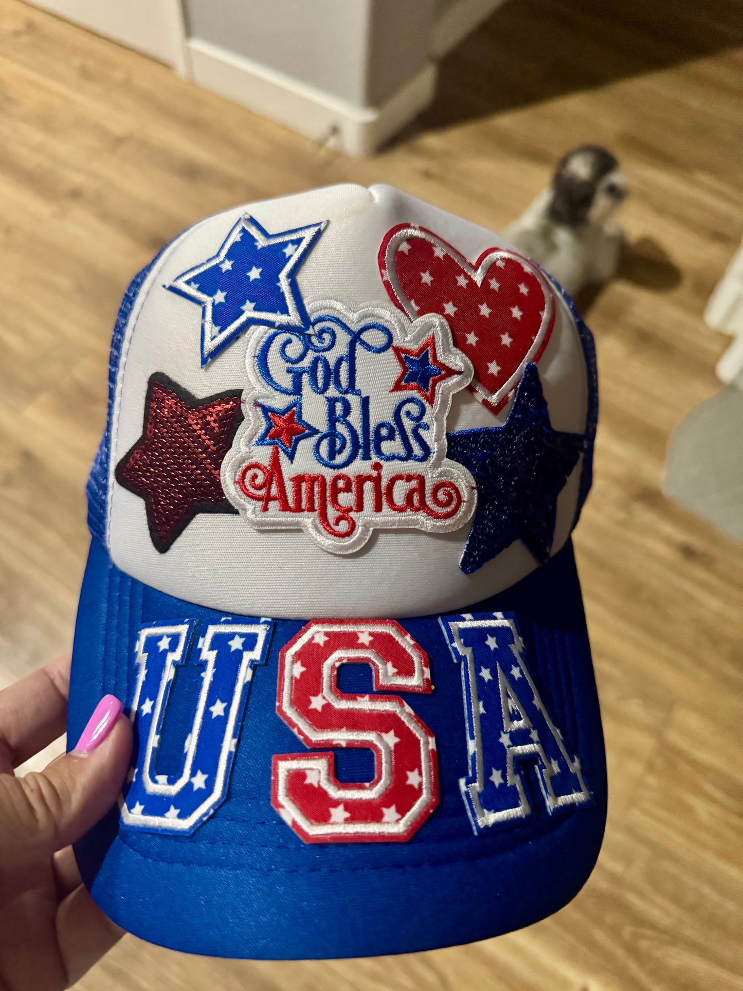 God Bless America – Trucker Hat 🇺🇸