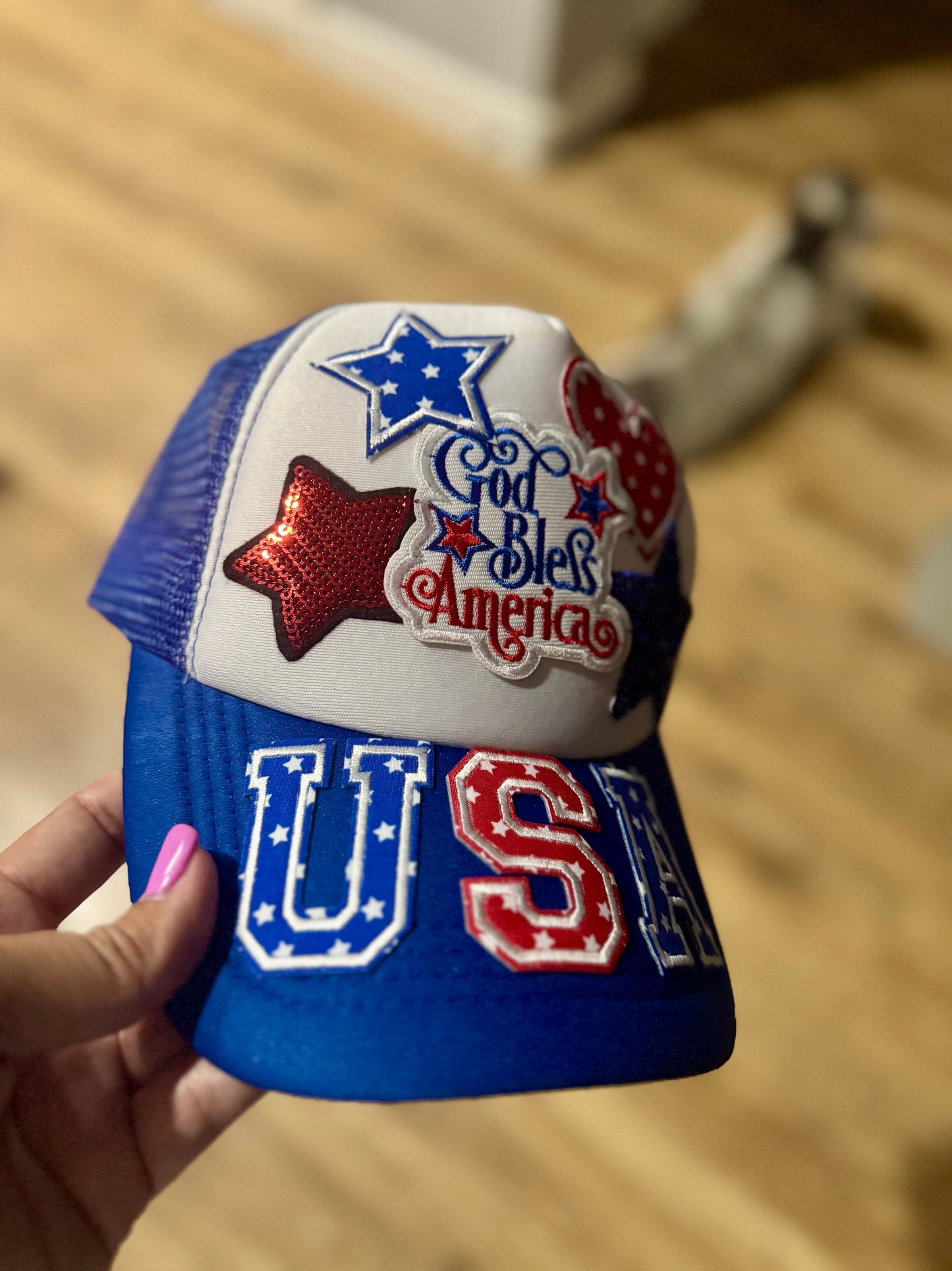 God Bless America – Trucker Hat 🇺🇸