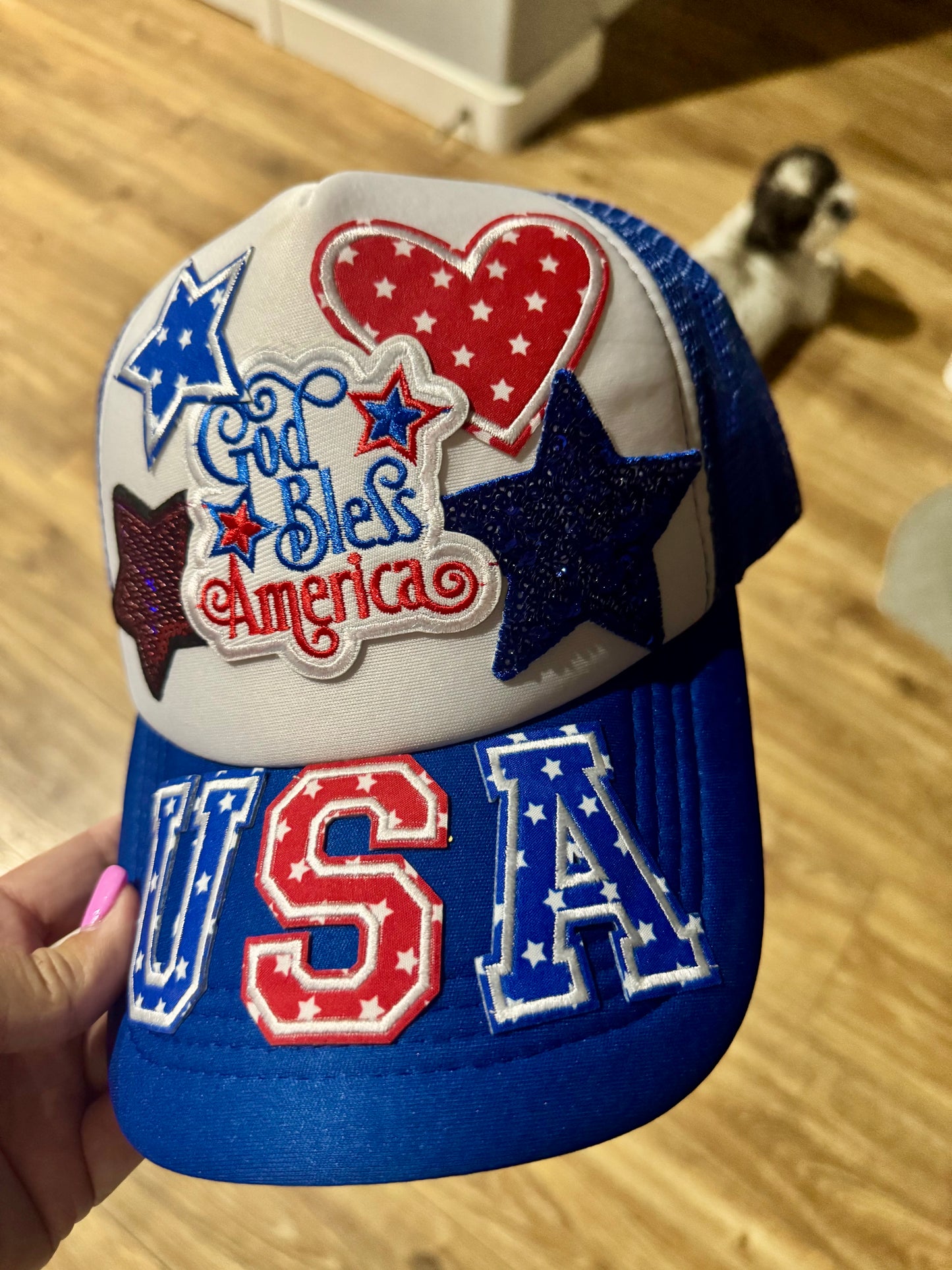 God Bless America – Trucker Hat 🇺🇸