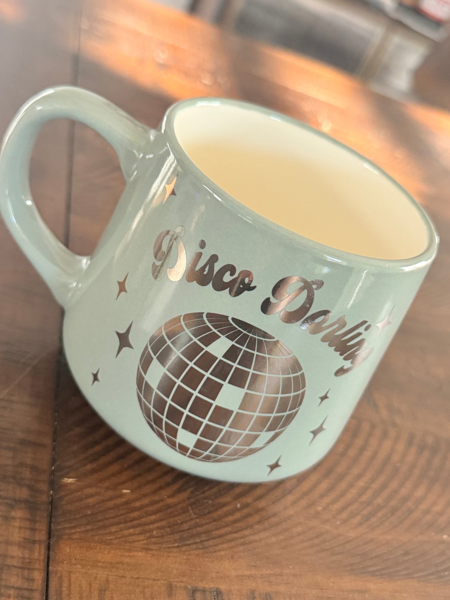 Disco darling sage green coffee mug