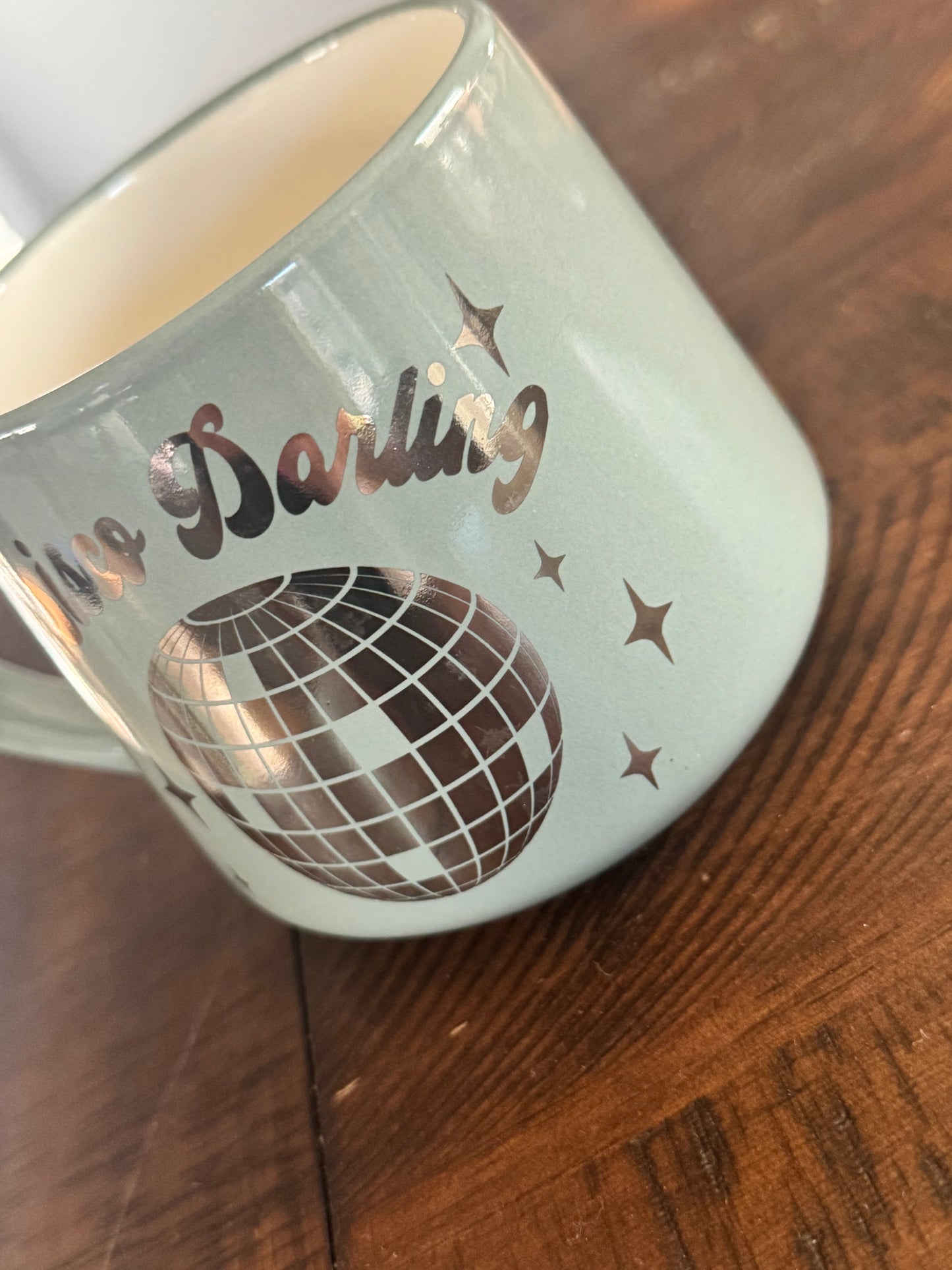 Disco darling sage green coffee mug