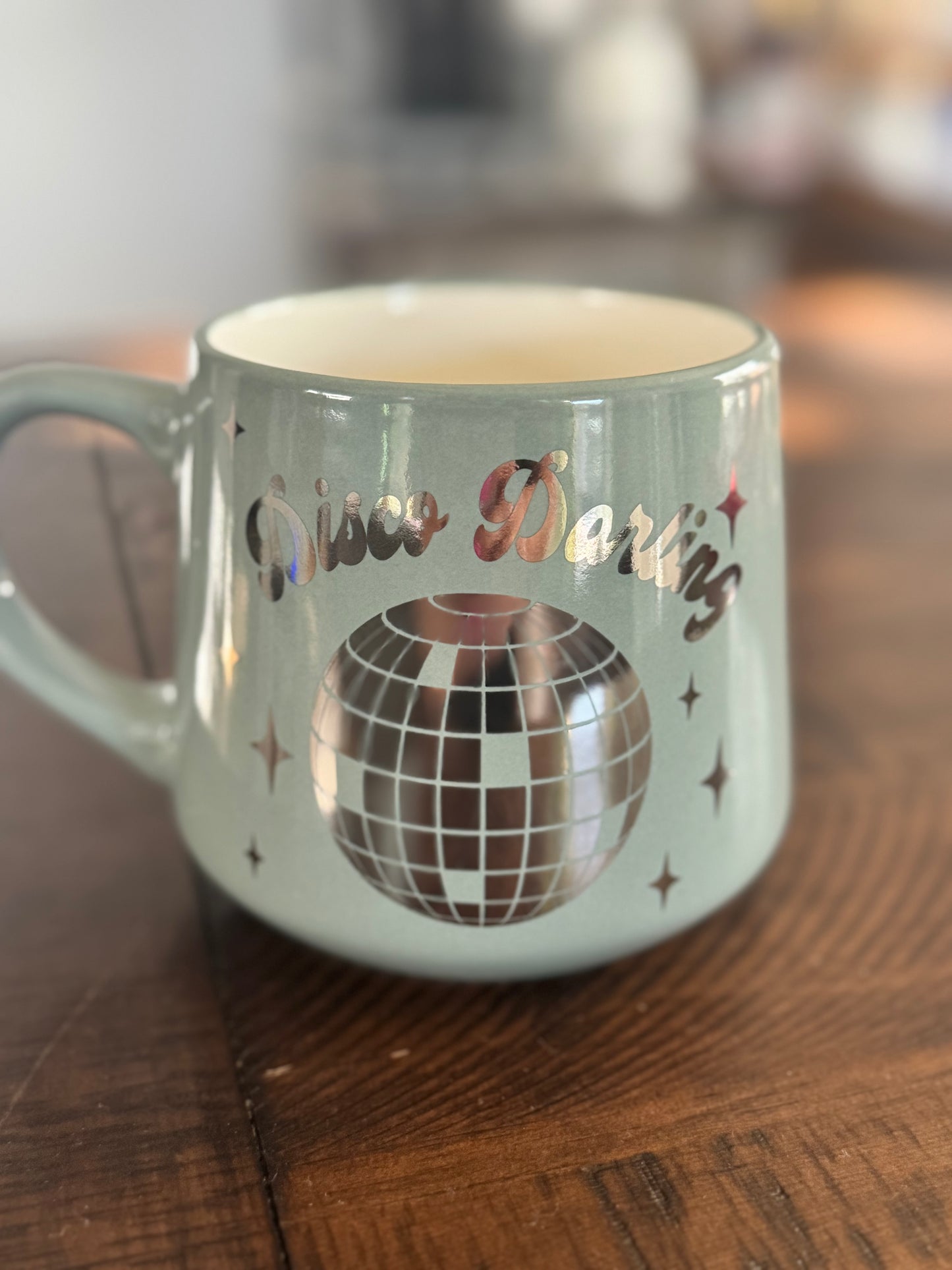 Disco darling sage green coffee mug