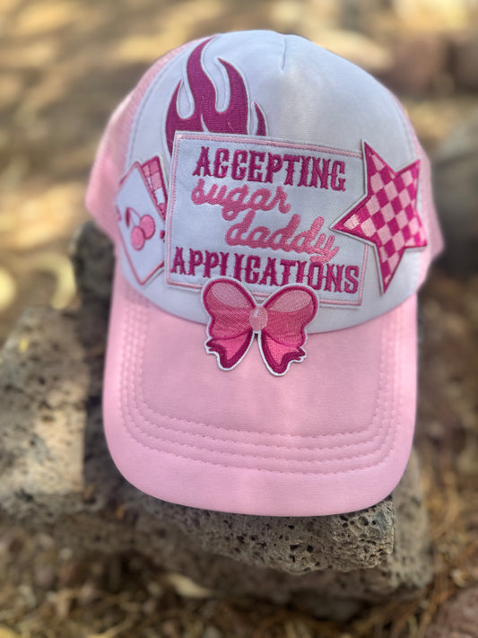 Accepting Sugar Daddy Applications – Pink Trucker Hat 🎀💖